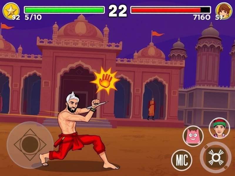 Holi Fun Fight Gameplay Screenshot
